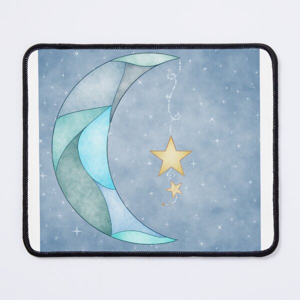 Item preview, Stained Glass Moon designed and sold by Woven Lexicon.