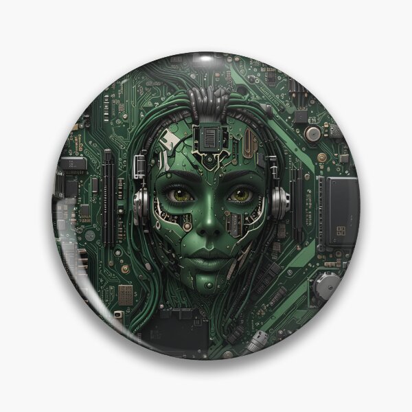 Item preview, electronic computer girl designed and sold by Capacitor-Ant.