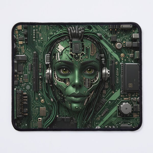Item preview, electronic computer girl designed and sold by Capacitor-Ant.