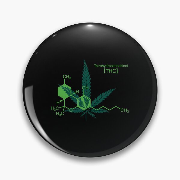 Item preview, Tetrahydrocannabinol (THC) Molecule & Cannabis Leaf Design designed and sold by DesignsDominus.