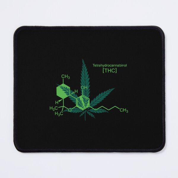 Item preview, Tetrahydrocannabinol (THC) Molecule & Cannabis Leaf Design designed and sold by DesignsDominus.