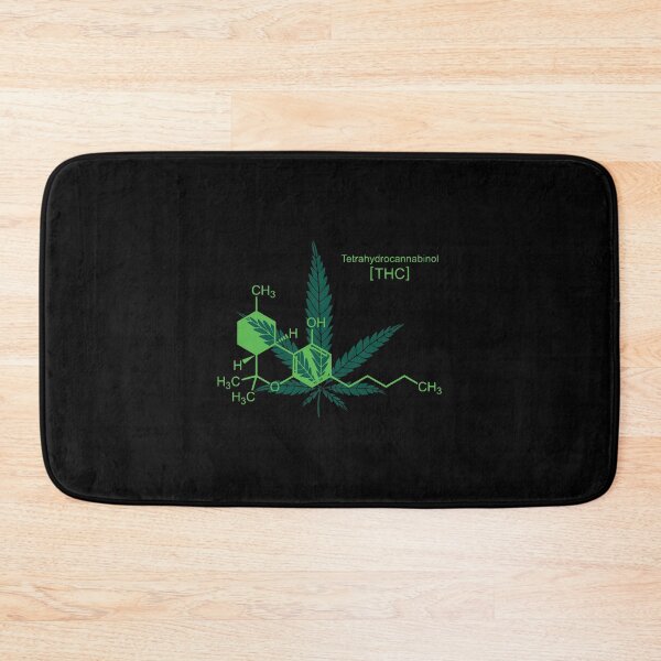 Item preview, Tetrahydrocannabinol (THC) Molecule & Cannabis Leaf Design designed and sold by DesignsDominus.