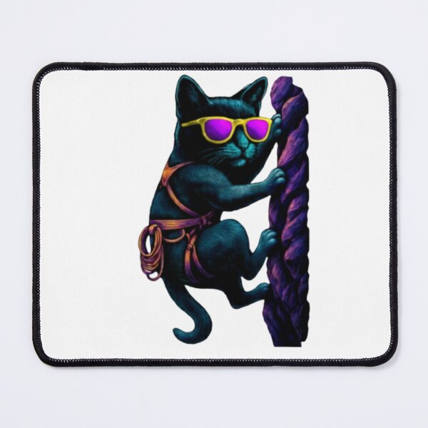 Item preview, cat climbing Funny climber cat designed and sold by AddlPoolart.