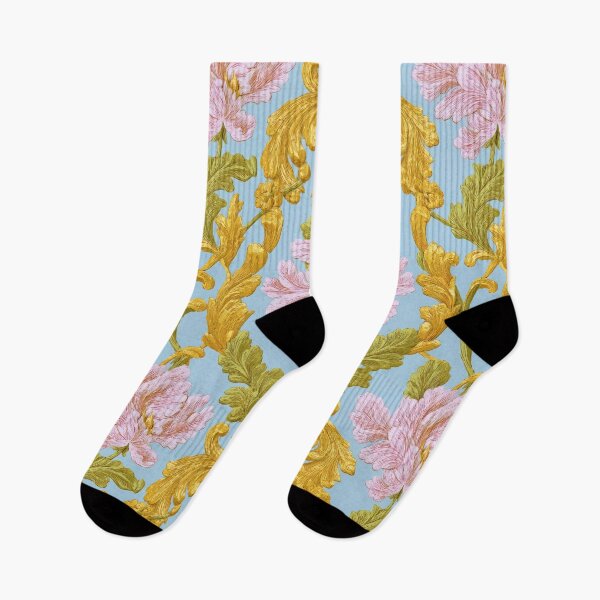 Item preview, Elegant European Damask with Pink Flowers designed and sold by Atlas Kai.