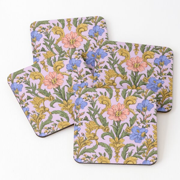 Item preview, Romantic Vintage Floral Textile Art designed and sold by Atlas Kai.