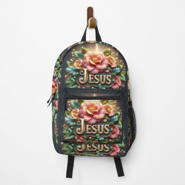 Item preview, Jesus, Rose of Sharon – Glorious 3D Christian Floral Label Design, designed and sold by PaintMeWorld.