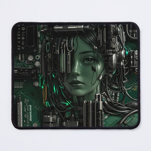 Item preview, cute cyborg girl designed and sold by Capacitor-Ant.