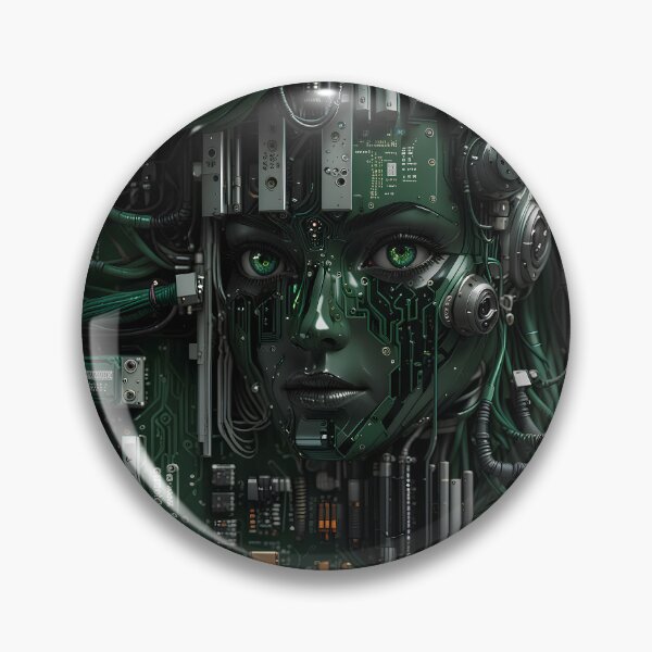 Item preview, futuristic cyborg girl designed and sold by Capacitor-Ant.