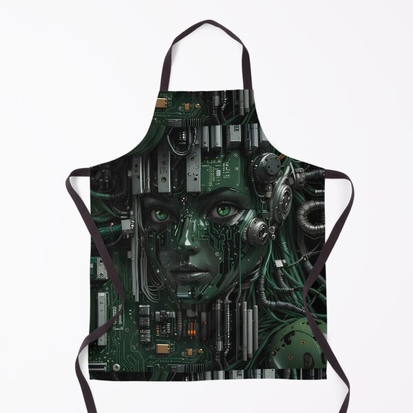 Item preview, futuristic cyborg girl designed and sold by Capacitor-Ant.