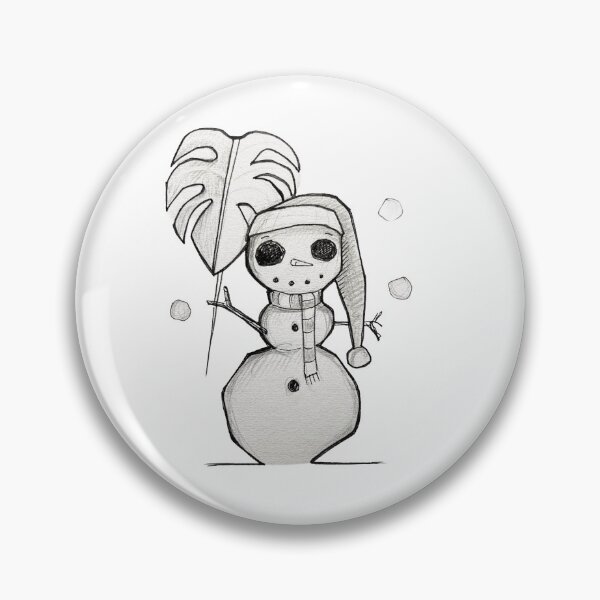 Item preview, Christmas Monstera Snowman  designed and sold by Luilui7.
