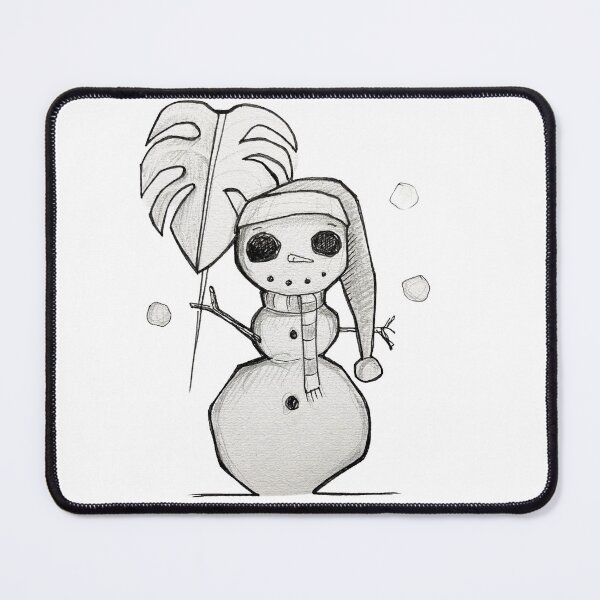 Item preview, Christmas Monstera Snowman  designed and sold by Luilui7.