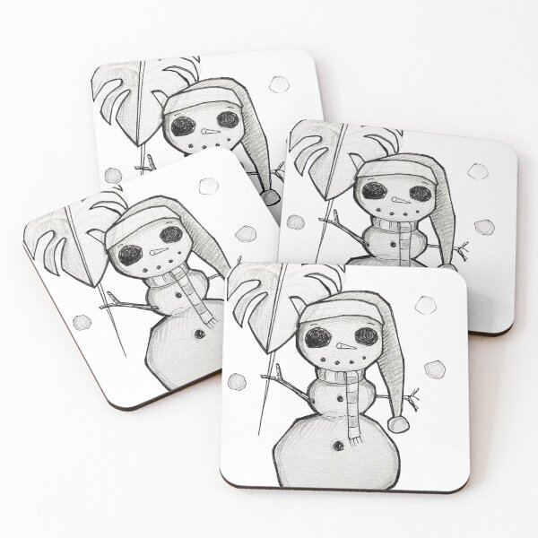 Item preview, Christmas Monstera Snowman  designed and sold by Luilui7.
