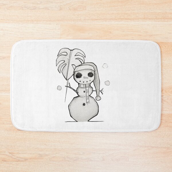 Item preview, Christmas Monstera Snowman  designed and sold by Luilui7.