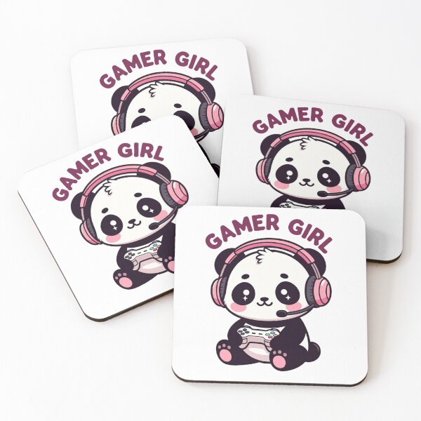 Item preview, Panda Gamer Girl Cute Art  Gaming Controller designed and sold by GrumpySableye.