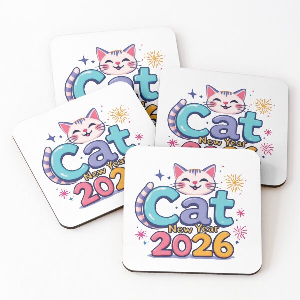 Item preview, Cute Cat New Year 2026  designed and sold by fati-artiste1.