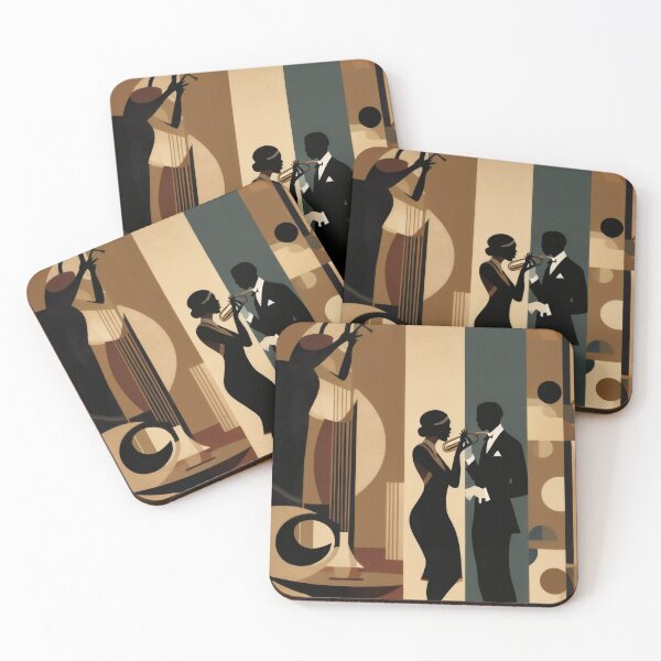 Item preview, Jazz Lovers in the Golden Night designed and sold by PrintBLAIDE.
