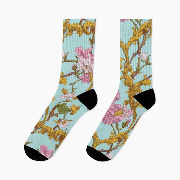 Item preview, Elegant Peony and Gold Damask designed and sold by Atlas Kai.