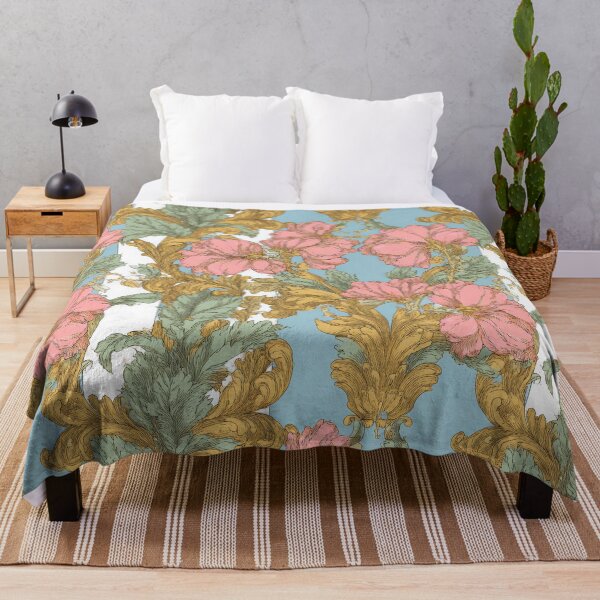 Item preview, Gold Acanthus Scroll Seamless Wallpaper designed and sold by Atlas Kai.