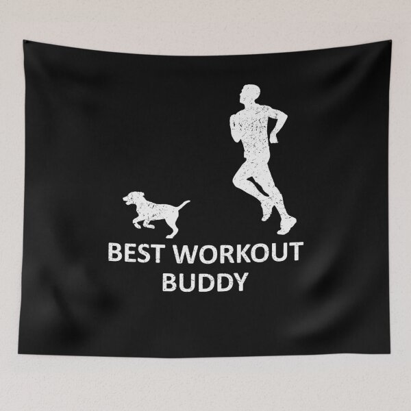 Item preview, Jogging with a dog designed and sold by mtsdesign.