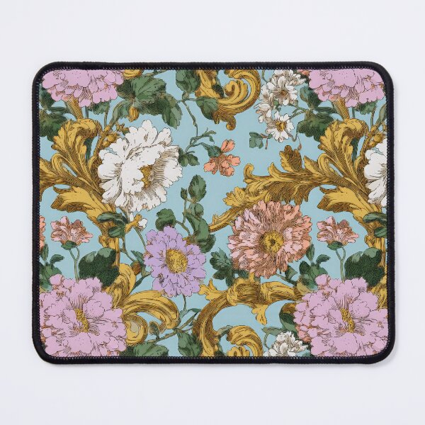 Item preview, Pink and Gold Floral Rococo Pattern designed and sold by Atlas Kai.