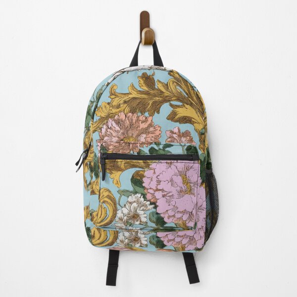 Item preview, Pink and Gold Floral Rococo Pattern designed and sold by Atlas Kai.