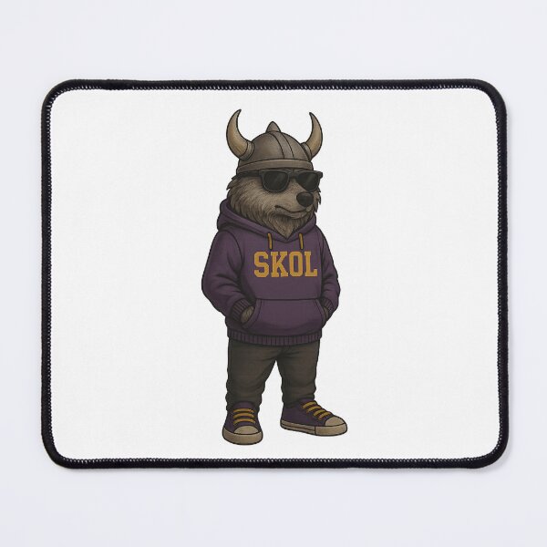 Item preview, “SKOL” Wolf in Purple & Gold – Vikings Inspired Artwork designed and sold by UrbanBeastDesigns.