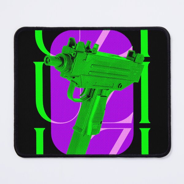 Item preview, Toxic Green UZI Submachine Gun - Neon Streetwear Aesthetic designed and sold by Geniuzjam.