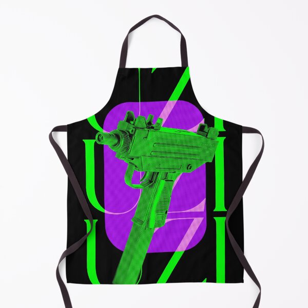 Item preview, Toxic Green UZI Submachine Gun - Neon Streetwear Aesthetic designed and sold by Geniuzjam.
