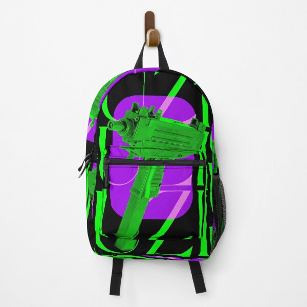 Item preview, Toxic Green UZI Submachine Gun - Neon Streetwear Aesthetic designed and sold by Geniuzjam.