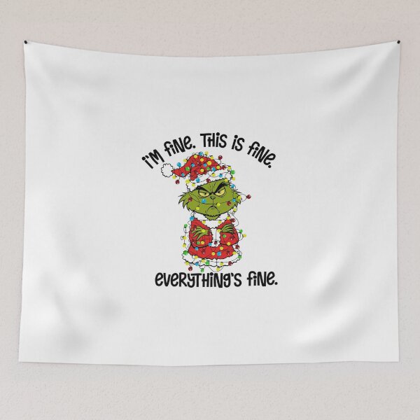 Item preview, Grumpy Grinch Wrapped In Christmas Lights Funny designed and sold by ChaaiTee.
