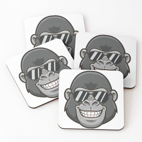 Item preview, Cool Gorilla with Sunglasses black designed and sold by holywarter.