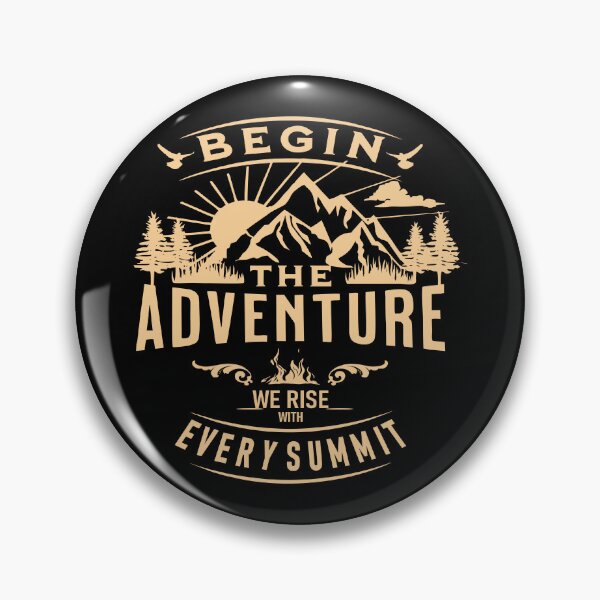 Artikelvorschau, Grafik „Das Abenteuer beginnt“ – Abenteuerstimmung für Trailpartner entworfen und verkauft von NoGoodDeeds.