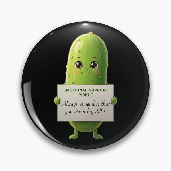 Item preview, Emotional Support Cute Pickle - You are a BIG DILL - Cute Funny Gift ideas designed and sold by InkyGenies.