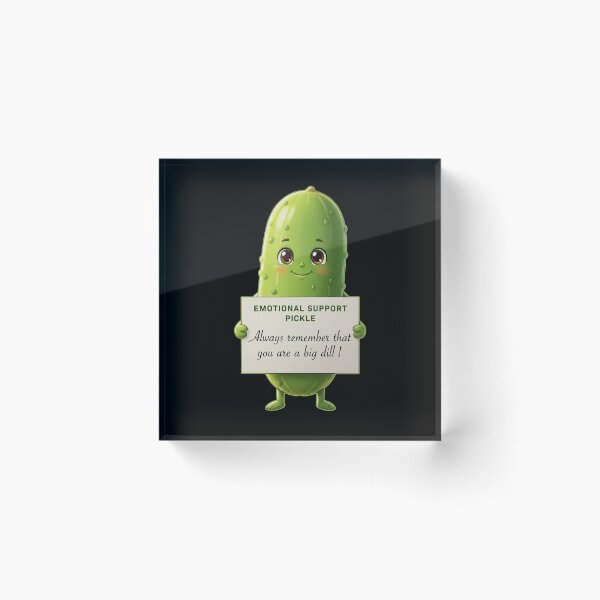 Item preview, Emotional Support Cute Pickle - You are a BIG DILL - Cute Funny Gift ideas designed and sold by InkyGenies.