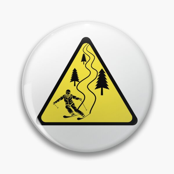 Item preview, Ski Warning Sign, Avoid Trees designed and sold by lose-your-smile.