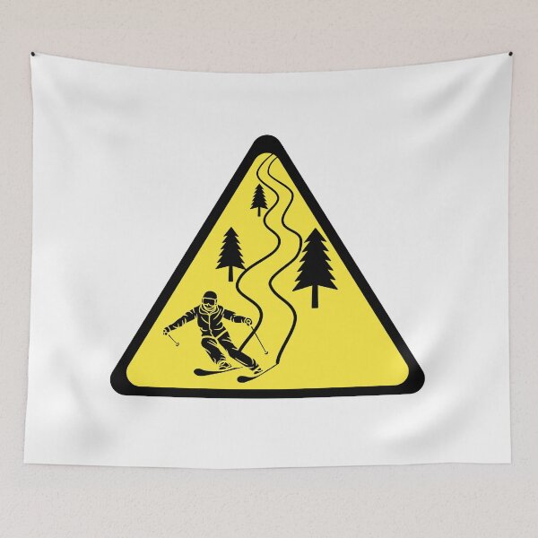 Item preview, Ski Warning Sign, Avoid Trees designed and sold by lose-your-smile.
