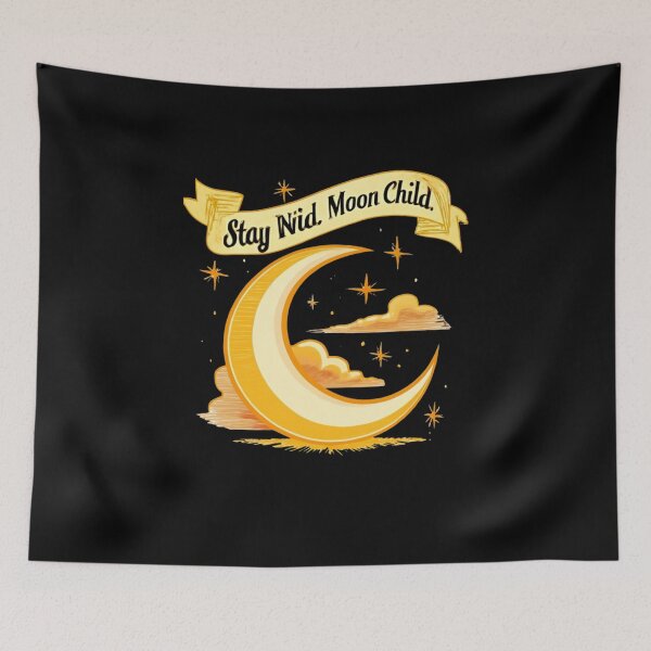 Item preview, Stay Wild Moon Child - Celestial Crescent & Stars Aesthetic designed and sold by LegendsOfLife37.