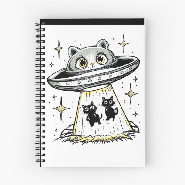 Item preview, Cat Abduction UFO - Cute Kitten Alien Spaceship Art designed and sold by LegendsOfLife37.