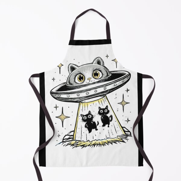 Item preview, Cat Abduction UFO - Cute Kitten Alien Spaceship Art designed and sold by LegendsOfLife37.