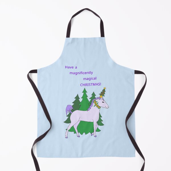 Artikelvorschau, Wunderbar magisches Weihnachtseinhorn im Weihnachtsbaumhain (Stanzform) entworfen und verkauft von JoyousArt4u.