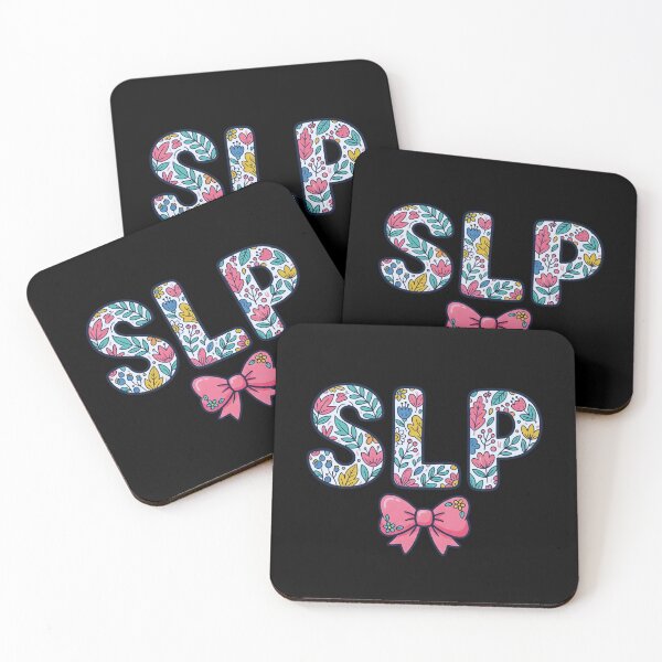 Item preview, SLP Floral Letters, Cute Speech Language Pathologist Gift, Colorful Flowers Therapist Appreciation Graphic Tee for Women designed and sold by saloui.