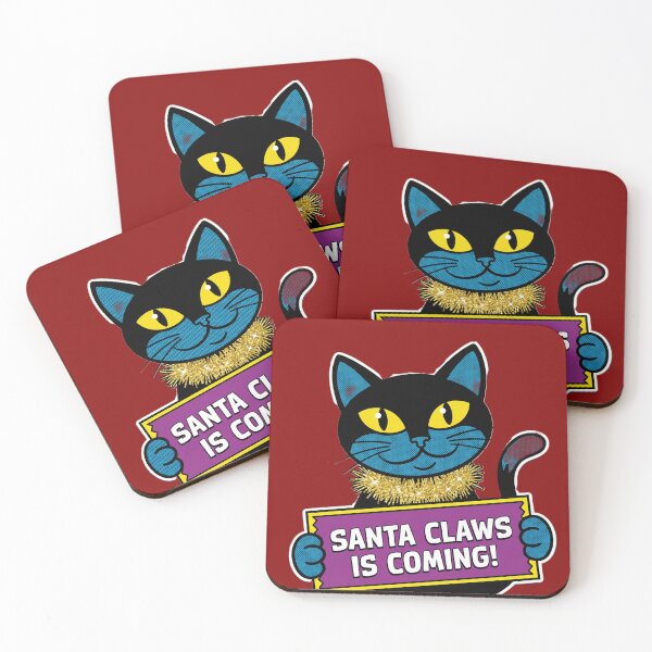 Item preview, Santa Claws Cat – Funny Christmas Pun Cat Illustration designed and sold by UniqueArtsOnly.