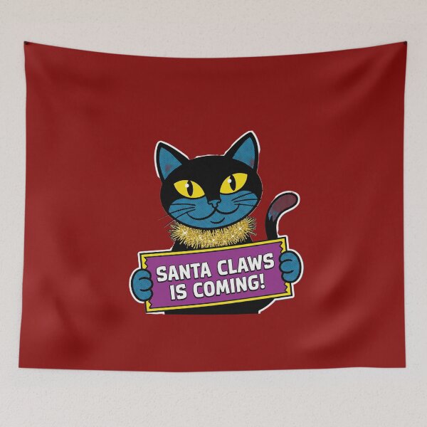 Item preview, Santa Claws Cat – Funny Christmas Pun Cat Illustration designed and sold by UniqueArtsOnly.