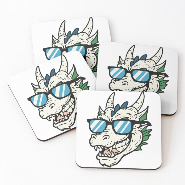 Item preview, Cool dragon with Sunglasses – Funny dragon Head Cartoon designed and sold by holywarter.