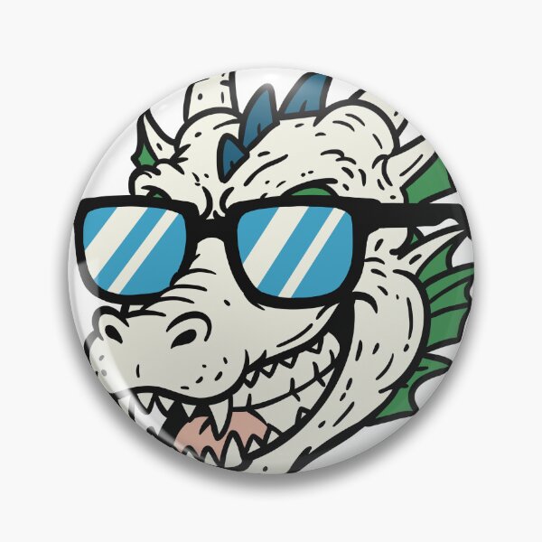 Item preview, Cool dragon with Sunglasses – Funny dragon Head Cartoon designed and sold by holywarter.
