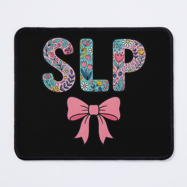 Item preview, Cute SLP Floral, Speech Language Pathologist Appreciation Gift, Colorful Flowers Therapist Graphic Tee designed and sold by saloui.