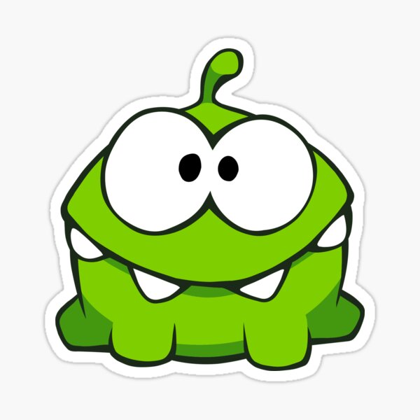 Cut The Rope Stickers Redbubble - devil om nom roblox