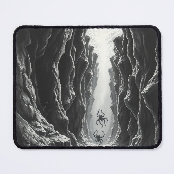 Item preview, Deep Sea Spider Crabs in Dark Abyss - Black & White Art designed and sold by EllDAV777.