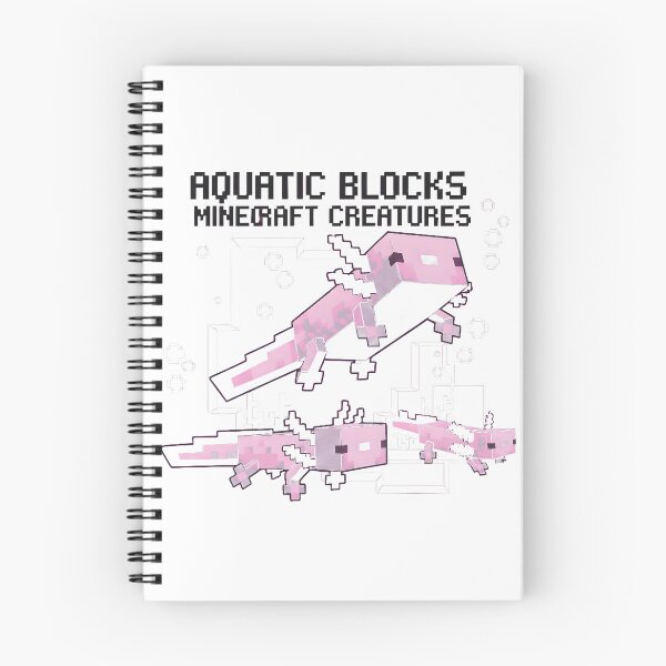 Item preview, Aquatic Blocks Minecraft Creatures Axolotl designed and sold by AbcDigs Studio.