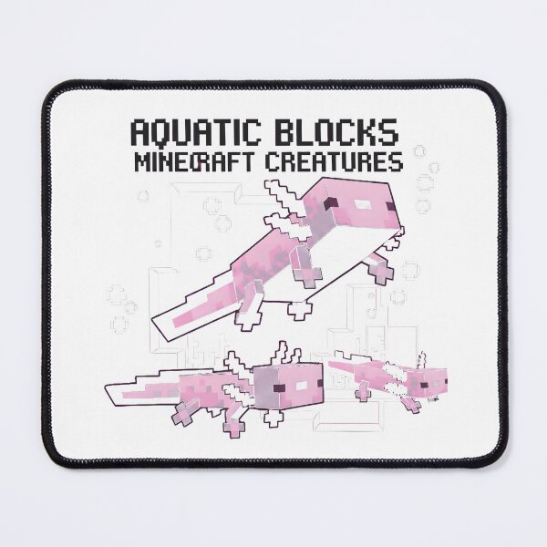 Item preview, Aquatic Blocks Minecraft Creatures Axolotl designed and sold by AbcDigs Studio.